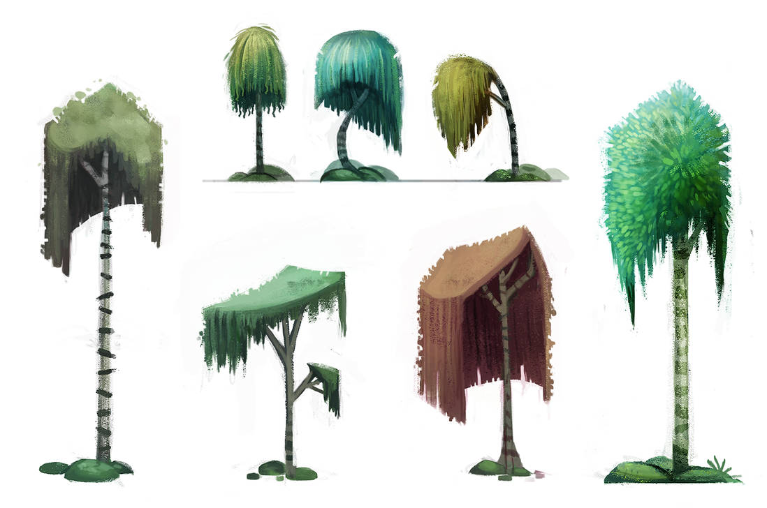 Day 696. Sidhe Concept Art - Trees by Cryptid-Creations on DeviantArt