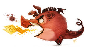 Daily Painting #717 - Pig Dragon