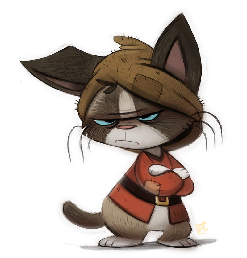 Day 741# @Sketch_Dailies - Grumpy Cat Drawf by Cryptid-Creations on ...