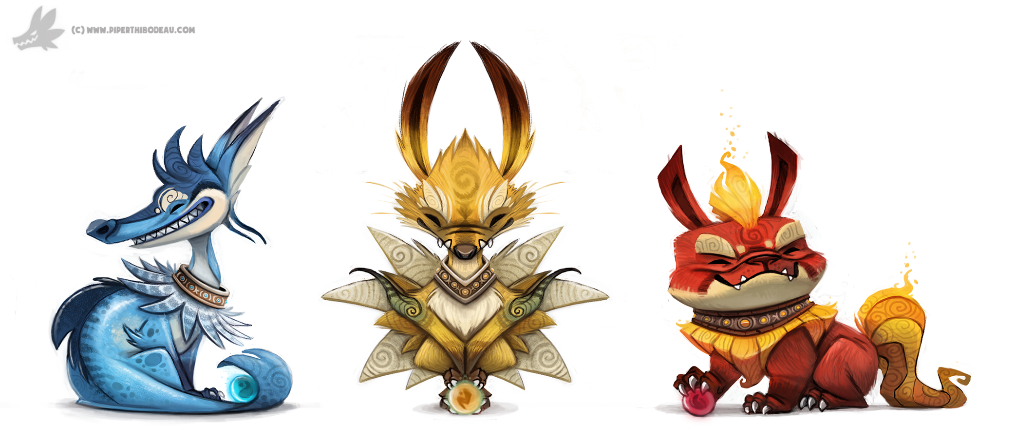 Daily Painting 756. Kanto - Eeveelutions Complete