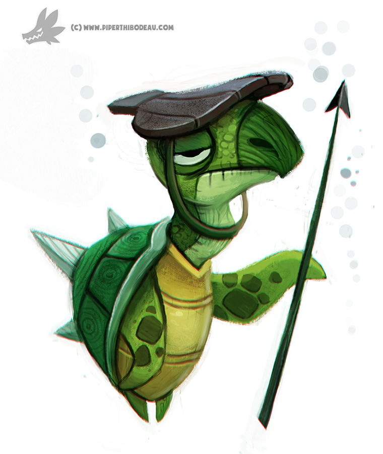 Daily Painting 757. Turtle Guard by Cryptid-Creations on DeviantArt