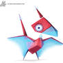 Daily Painting 761. Kanto 137 - Porygon Redesign