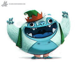 Daily Painting 762. Yeti Helper