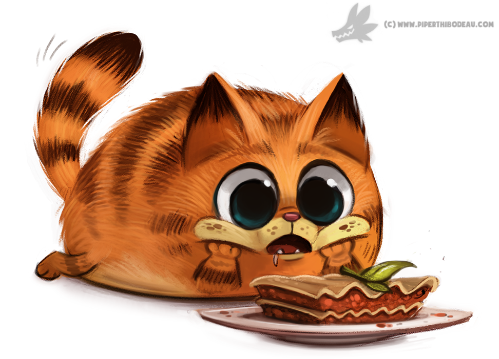 Day 802# Garfeild's First Lasagna