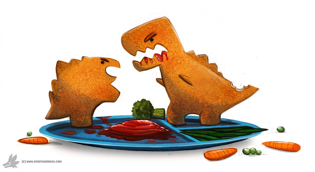 Day 853 Dinosaur Nuggets by CryptidCreations on DeviantArt