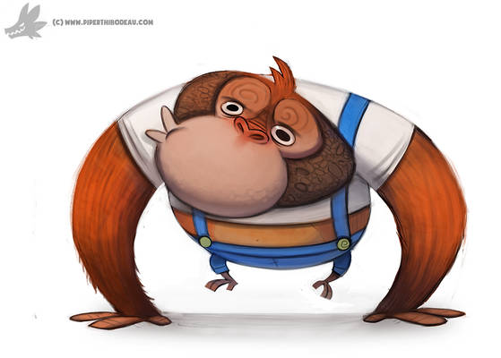 Daily Painting #866. Lanky Kong