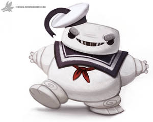 Daily Painting 879. Stay Puft Man