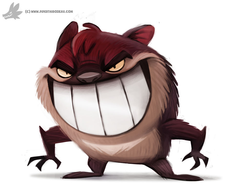 Taz Ripping Through Daily Painting 881. Taz by Cryptid-Creations on DeviantArt