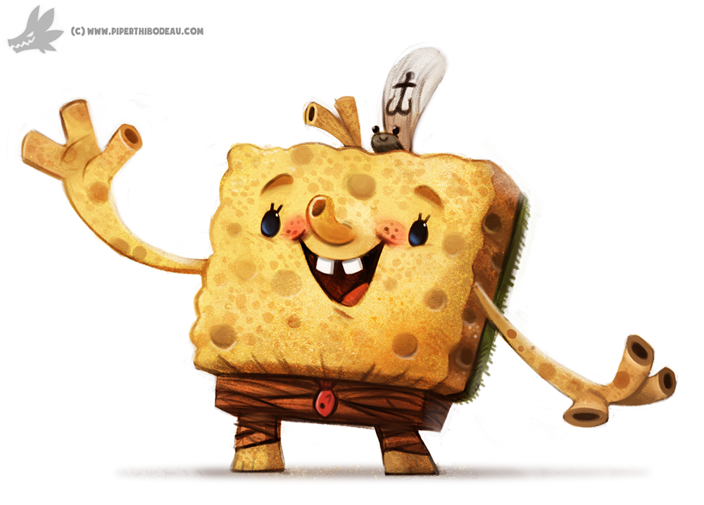 Daily Painting 893# SpongeBob Rectangle Pants