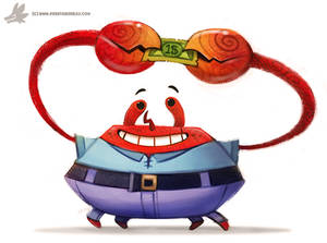 Daily Painting 894# Mr. Krabs