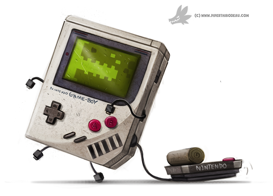 Daily Painting 905# Nintendo Game BWAAHHH by Cryptid-Creations