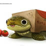 Daily Painting 908# Box Turtle