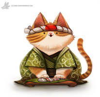 Daily Painting #920 Sushi Chef