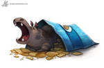 Daily Painting #924. North American House Hippo