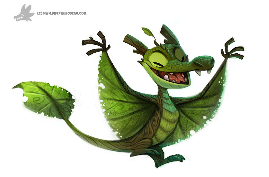 Daily Painting #934. Arboreal Dragon