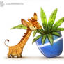 Daily Painting #949. Pygmy Giraffe (OG)