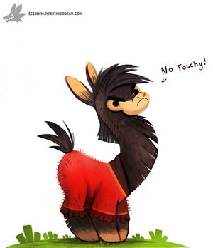 Daily Painting #951. Alpaca Kuzco (FA)