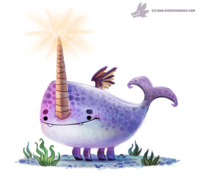 Daily Painting #952. Underwater Unicorn (OG)