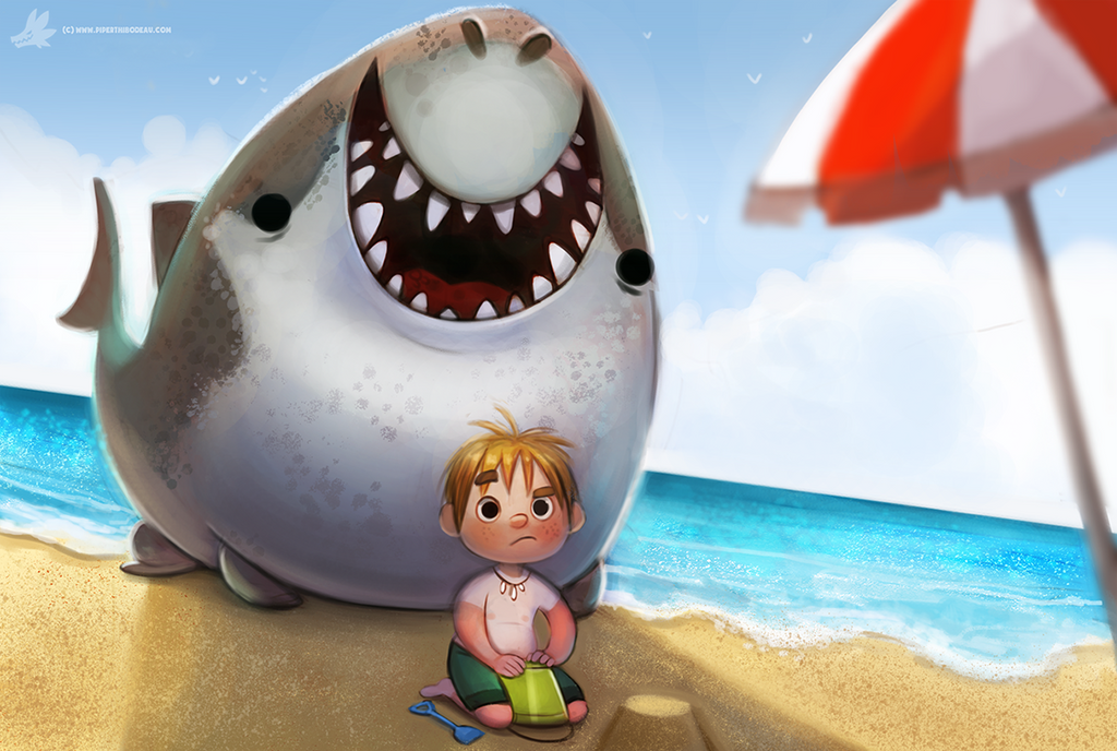 Daily Painting #961. Dun dun... (OG) by Cryptid-Creations