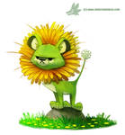 Daily Painting #966. Dande-Lion (OG) by Cryptid-Creations