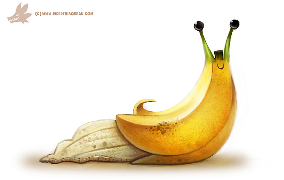 Daily Painting #969. Banana Slug (OG)
