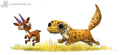 Daily Paint #987. Leopard Gecko (OA)