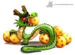 Daily Paint #1004. Shenron by Cryptid-Creations