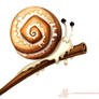 Daily Paint #1010. Cinnamon Snail