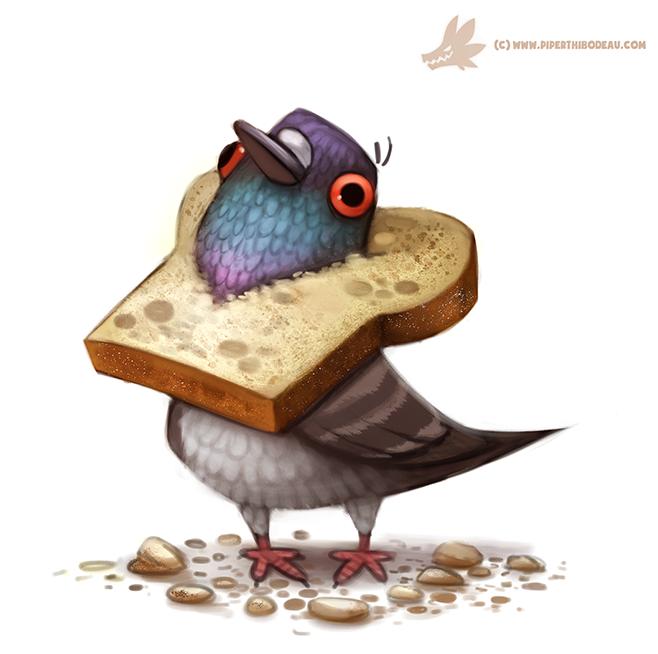 Daily Paint #1017. Bread Head by Cryptid-Creations
