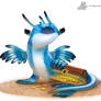 Daily Paint #1028. 'Blue Dragon Slug'