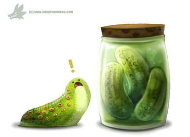 Daily Paint #1030. Sea Cucumber