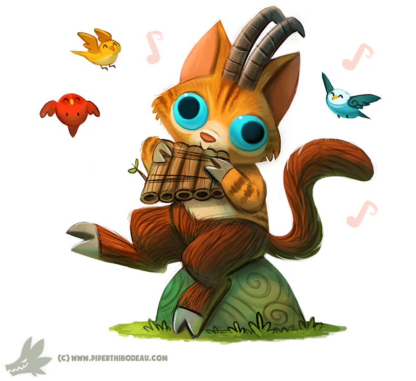 Daily Paint #1035. Pan Cat (+Mini announcement)