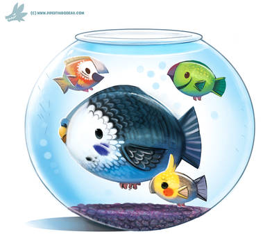 Daily Paint #1039. Parrot Fish