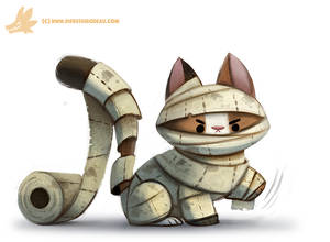 Daily Paint #1064. Mummy Cat