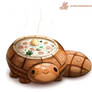 Daily Paint #1067. Bread Bowl Turtle