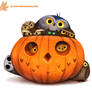 Daily Paint #1075. Happy 'Owlween