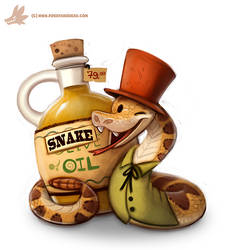 Daily Paint #1082. Snake Oil Salesman