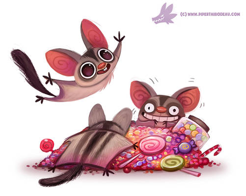 Daily Paint #1086. Sugar Gliders