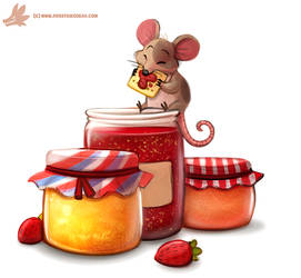 Daily Paint #1090. Jam n' Crackers