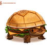 Daily Paint #1098. Turtle Burger