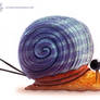 Daily Paint #1101. Knitted Snail Shell
