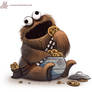 Daily Paint #1106. Cookie Wookie Monster