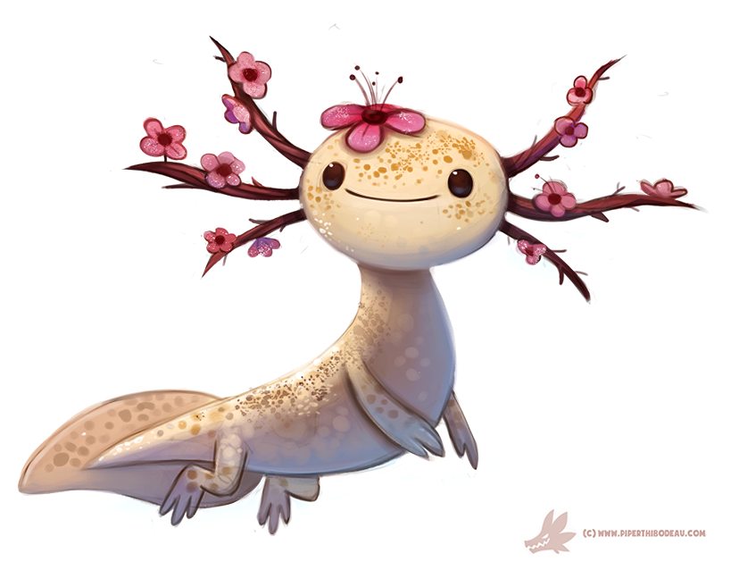 Daily Paint #1107. Blossom-lotl by Cryptid-Creations