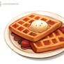 Daily Paint #1111. Waffles