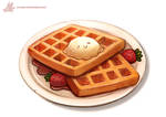 Daily Paint #1111. Waffles