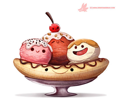 Daily Paint #1118. Have a nice Sundae!