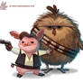 Daily Paint #1120. Ham Solo