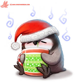 Daily Paint #1126. Holiday Fluuuuuuuuuu