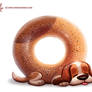 Daily Paint #1131. Bagele