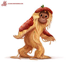 Daily Paint #1133. Saucesquatch